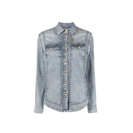 Balmain Shirts blå, Dam, Dam, Storlek: S