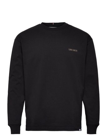 Diego Ls T-Shirt T-shirts Long-sleeved Svart Les Deux*Betinget Tilbud