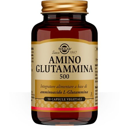 Solgar Amino Glutammina 500 50 Capsule Vegetali
