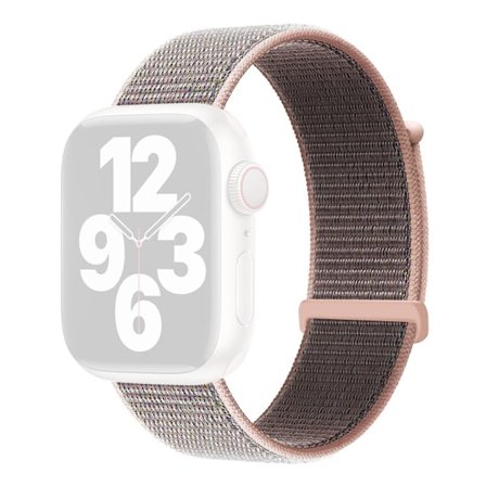 KALEBOL Nylon Watch Band Apple Watch Series 10 46mm Håndledsrem - Lyserød