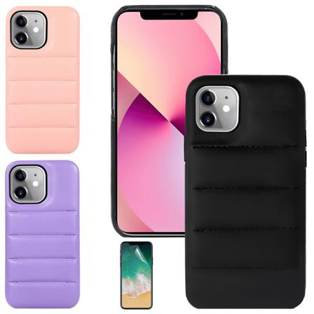 Iphone 12 - Puffer Skal / Skydd Lila