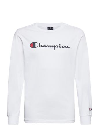 Long Sleeve T-Shirt T-shirts Long-sleeved T-shirts Hvit Champion*Betinget Tilbud