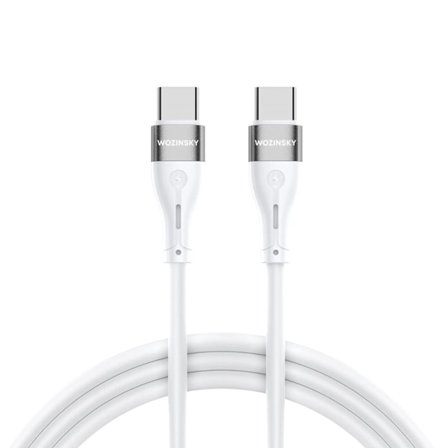 WOZINSKY WSTCC2 USB-C / USB-C PD 65W KABEL 2 M - HVID