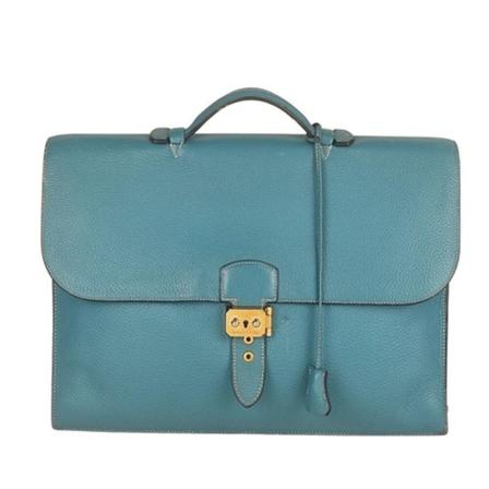Hermès Vintage, Pre-owned bag Blauw, Dames, Maat:ONE Size,leather