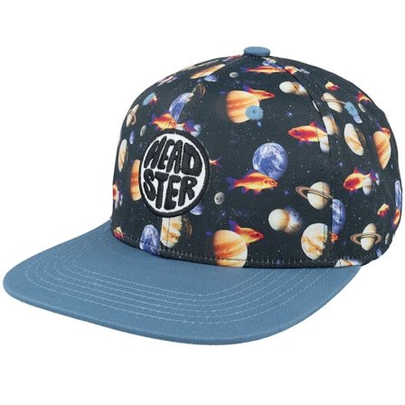 Headster - Black - snapback - Cap - Kids Space Fish Black/Blue Snapback - Hatstore
