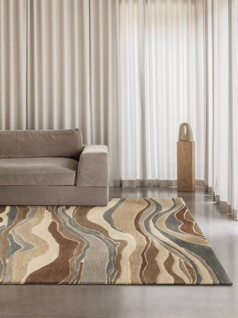 Marble 120X180 Klein Grijs/Beige Wol Vloerkleed