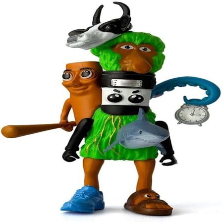 Italiensk Brainrot Leketøyssett - Tralalero Tralala Mytiske Monster Actionfigurer med Hai & Krokodille (Bombardiro Crocodi