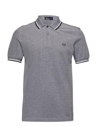 Twin Tipped Fp Shirt Polos Short-sleeved Blå Fred Perry
