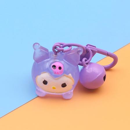 Lysende Sanrio nøglering Kuromi Melody Cinnamoroll vedhængsnøgle C