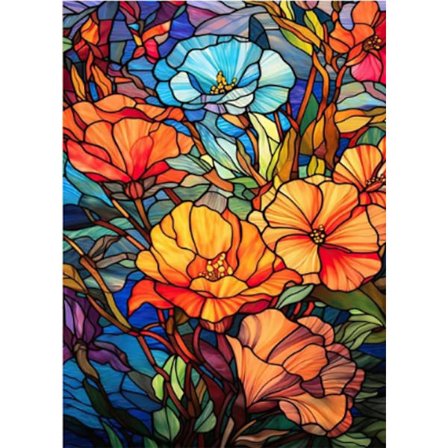 Diamantmaleri-sæt til voksne, diamantmaleri-sæt, 5d blomsterdiamantkunst-sæt til voksne begyndere ædelstenskunst fuld bore diamantprikker tulipan 