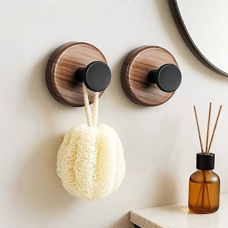 Sugekoppkrok Sterk Vakuum Baderom Sugekoppkroker Vanntett Håndkleholder PP Gjenbrukbar Vegghenger for Oppheng av Badekåpe