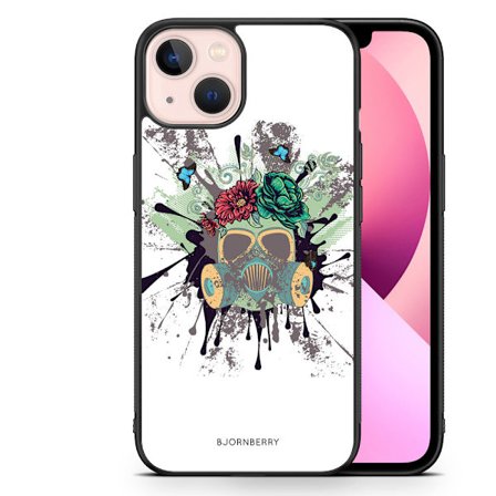 Bjornberry Skal iPhone 13 - Gas Mask Blommor