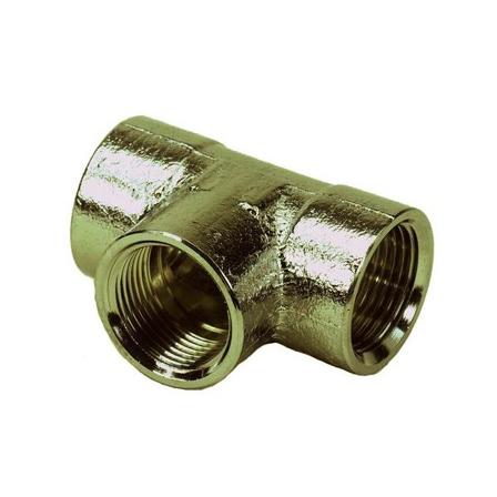 Ezze 3006087082 T-putki metalli, sisäkierre G25, messinki, Asennus