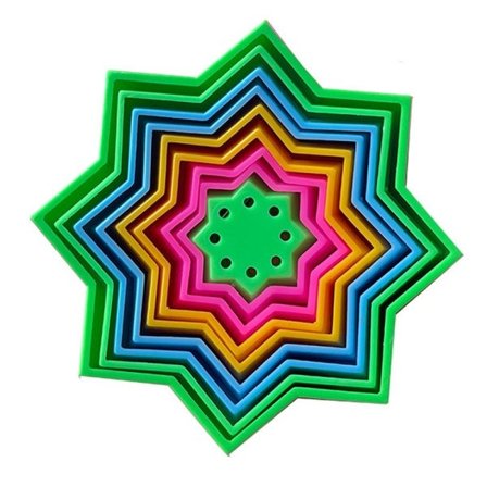 3D Star Illusion Magic Spiral Fidget Ångest Leksaker