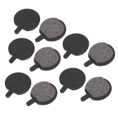 Qiilu Sykkel Skivebremseklosser 5 Par L-02 Svart Resin Holdbar Stille MTB Skivebremseklosser Sykkel