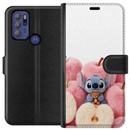 Kompatibel Tegnebogsetui til Motorola Motorola Moto G60S Farverig collage med futuristiske pigegruppe karakterer, hjerter og glitter i moderne pop og