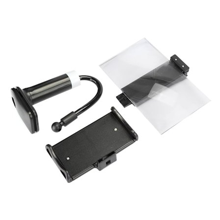 Säädettävä Puhelinpidike Vahvistin 8 tuuman Näyttö Älypuhelin Klipsipidike Suurennuslaite Lastatyyppi musta