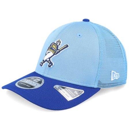 New Era - MLB Blå trucker Keps - Milwaukee Brewers MLB Batting Practice 9SEVENTY Light Blue/Royal Trucker @ Hatstore