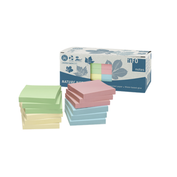 Notatblokk 4 Farger 75x75mm