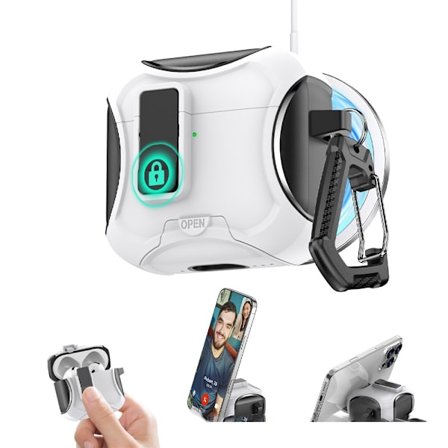 iPhone AirPods 1./2. generasjon, øretelefonetui med flip-topp, stativ øretelefonetui, hvit