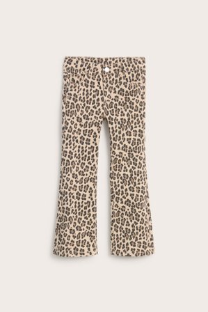 Kappahl | Bootcut jeans mid waist leopard | Beige