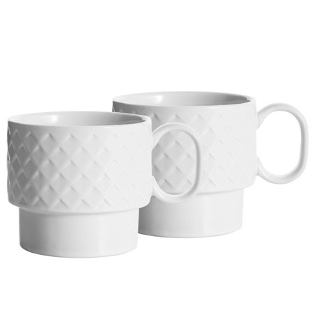 Sagaform Coffee & More teemuki 2 kpl, valkoinen