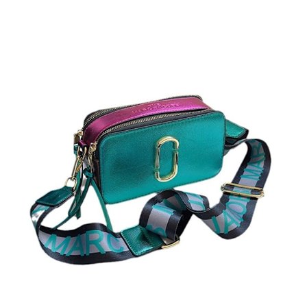 Dametaske ny 2024 sommer trendy dame bred skulderrem M farvematchende lille firkantet taske J one-shoulder crossbody dobbelt lynlås kamerataske