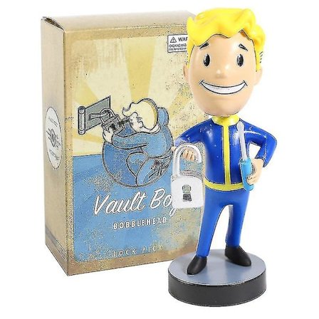 Fallout Vault Boy Bobble Head Dukke Pvc Figur Samleobjekt Legetøj 7 Stilarter