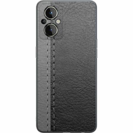 Oneplus Nord N20 5g Genomskinligt Skal Black & Grey Leather
