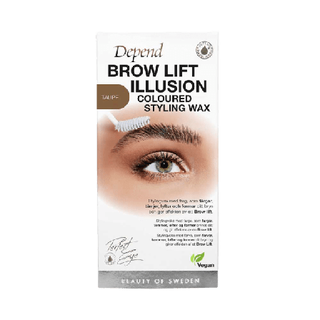 Depend Brow Lift Illusion Coloured Styling Wax Ögonbryn Unisex Brun 1ST