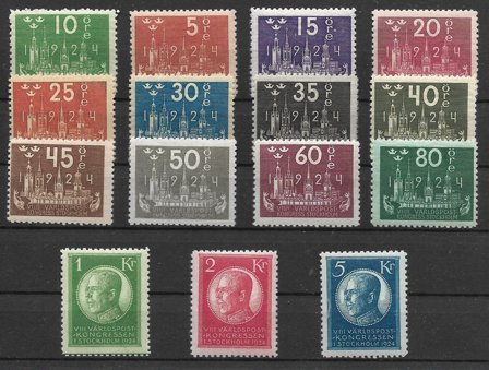 Sverige 1924 - AFA 159 - 73 - Postfrisk