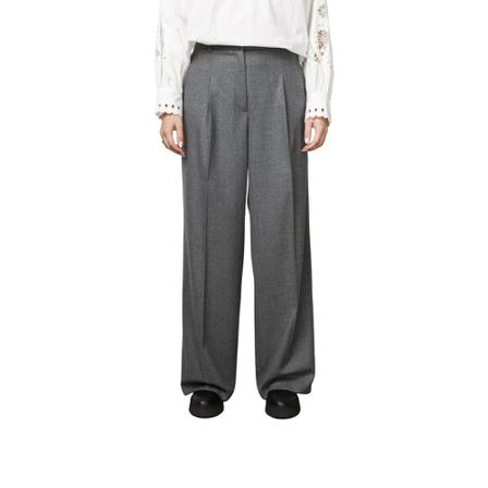 Cambio, Wide Trousers Szary, Kobieta, Rozmiar: 3XL