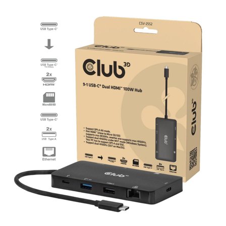 Club 3D Interface Hub Usb Type-C 5000