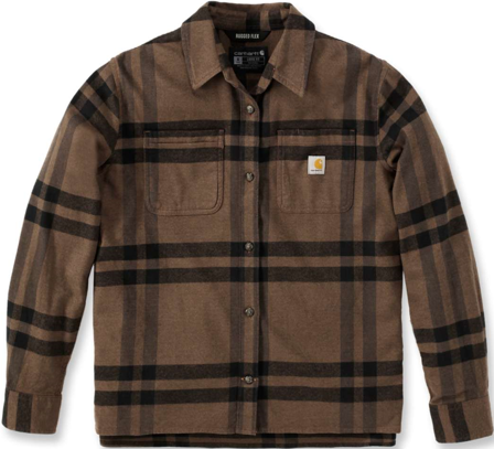 Carhartt Workwear Carhartt W's Midweight Flannel L/S Plaid Shirt Carhartt Brown Heather