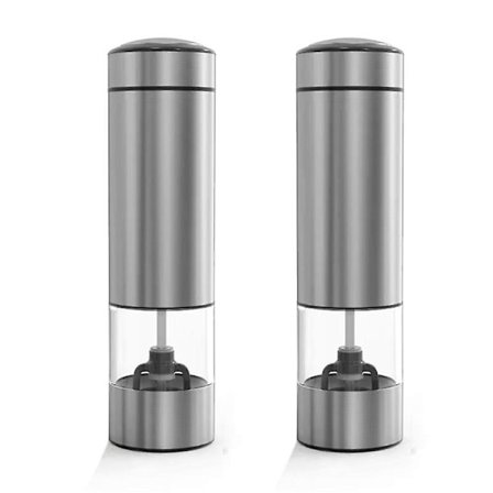 Elektrisk automatisk salt- och set , gravitationsjusterbar kryddkvarn