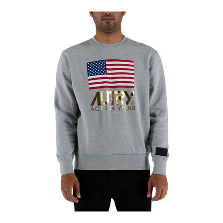 Autry, Sweatshirts Grijs, Heren, Maat:M,Katoen
