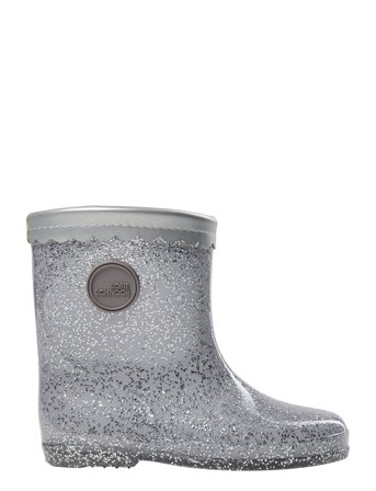 Sofie Schnoor Baby and Kids Rubber Boot W/O Lining - Silver - 25
