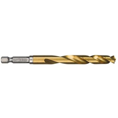 Milwaukee SHOCKWAVE Red Hex HSS-G TIN Metalliporanterä 1 kpl:n pakkaus 9,5 mm, Koneiden tarvikkeet & käyttöosat