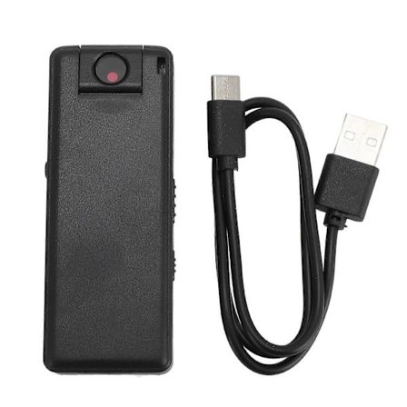 1080P Kroppsmonterad Kamera Magnetisk Ryggklämma Liten Bärbar Videokamera 180 Graders Roterande Lins Bred