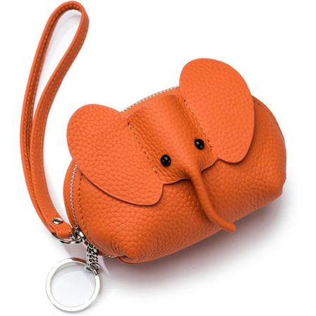 Luova laukkukorttikotelo Aito nahka Elefantti Zero Lompakko Naiset