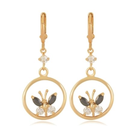 18 karat guldbelagte øreringe til kvinder