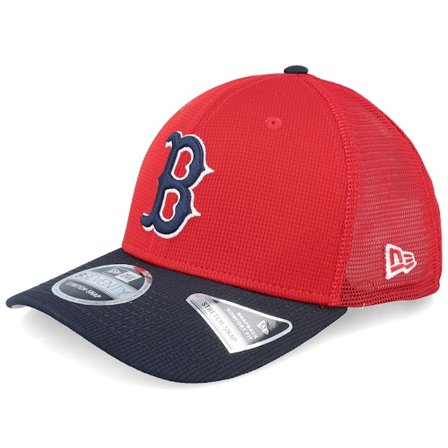 New Era - MLB Rot trucker Cap - Boston Red Sox MLB Batting Practice Red/Navy Trucker @ Hatstore