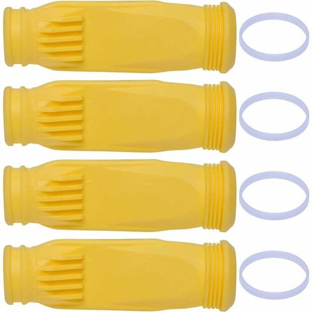 W69698 Membran Kompatibel med Zodiac Baracuda G3 G4 Robot Automatisk Poolrengörare w/ W81600 Hållring Vit (4 st)