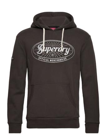 Vintage Lightning Logo Hood Huppari Ruskea Superdry