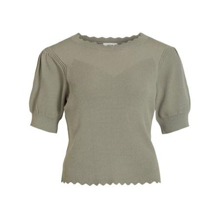 Object, Knit Pullover Grijs, Dames, Maat:L
