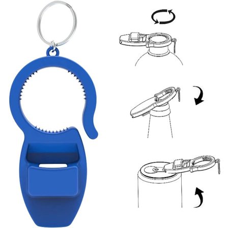 Flasköppnare och burköppnare, 3 i 1 nyckelringsflasköppnare, enkel burköppnare för män, kvinnor