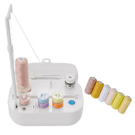 Automatisk spolevikler med automatisk stopp, stor trådholder for symaskintråd