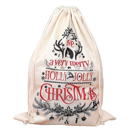 Træk snor poser med trykte gaveposer Adventskalenderposer til smykker håndværk bryllupsfest brusebad fødselsdag jul