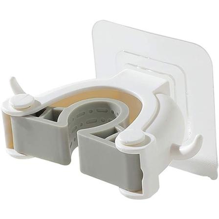 Seinäteline Säilytys Asennettu ripustin Harja Koukku Keittiömoppi Organizer Taloudenhoito & Järjestäjät lasikattopaita (valkoinen, one size)