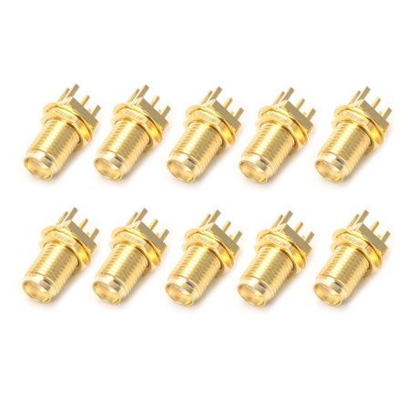 10st End for Launch PCB Mount Mount SMA Hona Jack Rak RF Connector Adapt
